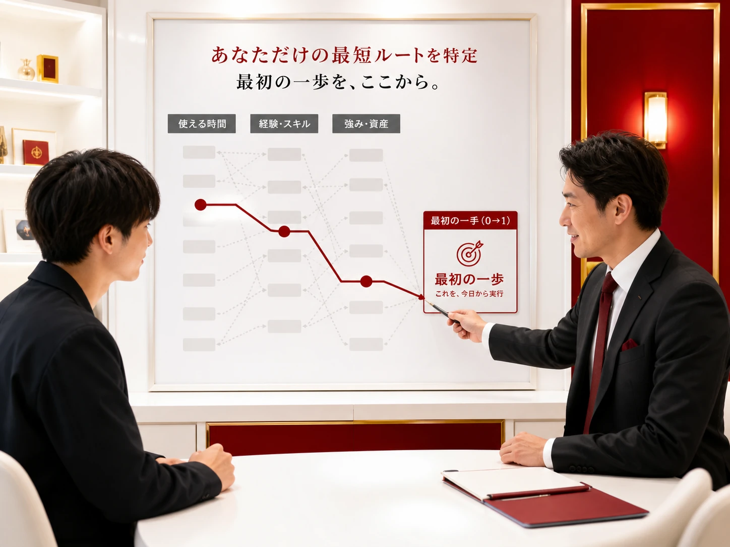 使える時間や経験から最初に取り組む0→1を一つへ絞る個別診断
